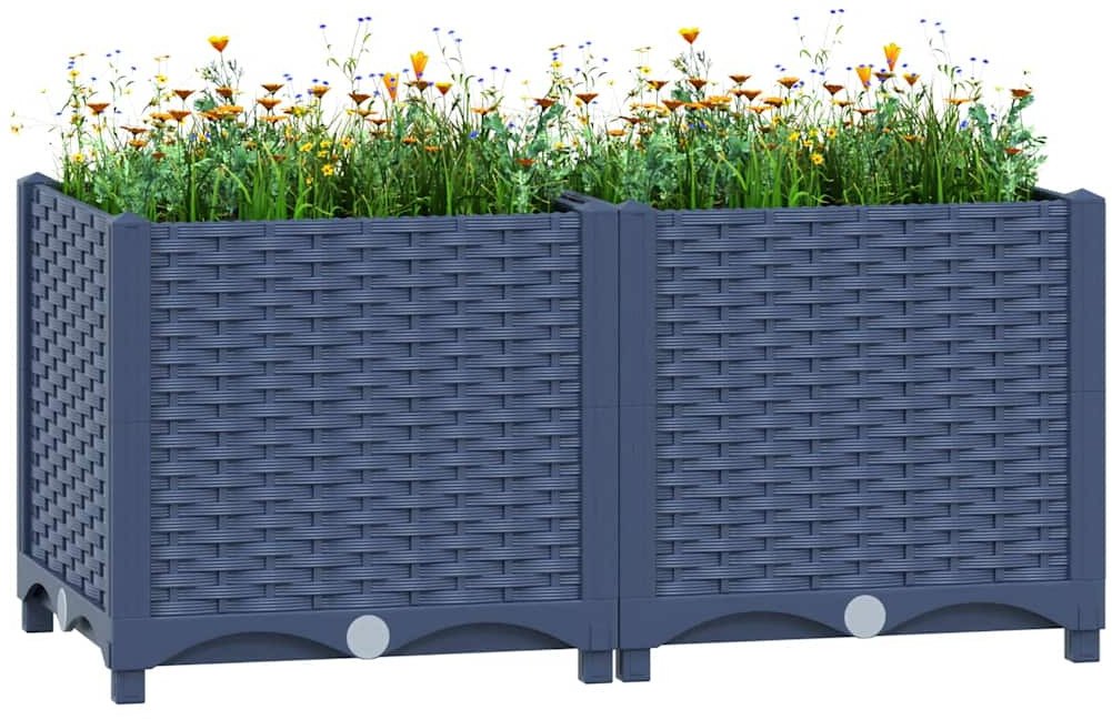 vidaXL Donica do podniesionej rabaty, 80x40x38 cm, polipropylen