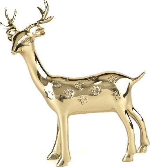 Witek Home Ozdoba z mosiądzu Jeleń 19,5cm