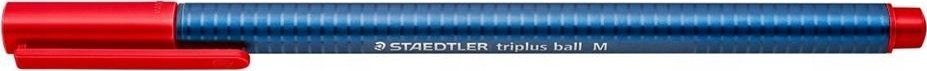 Staedtler Długopis triplus ball M czerwony (10szt) STAEDTLER