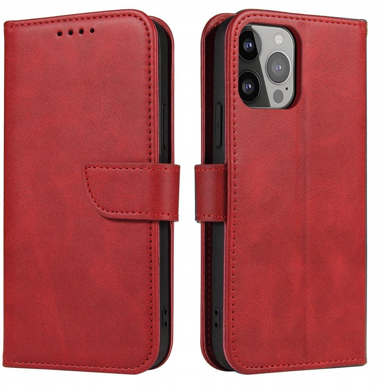 Magnet Case etui Samsung Galaxy S23 pokrowiec z klapką portfel podstawka czerwone