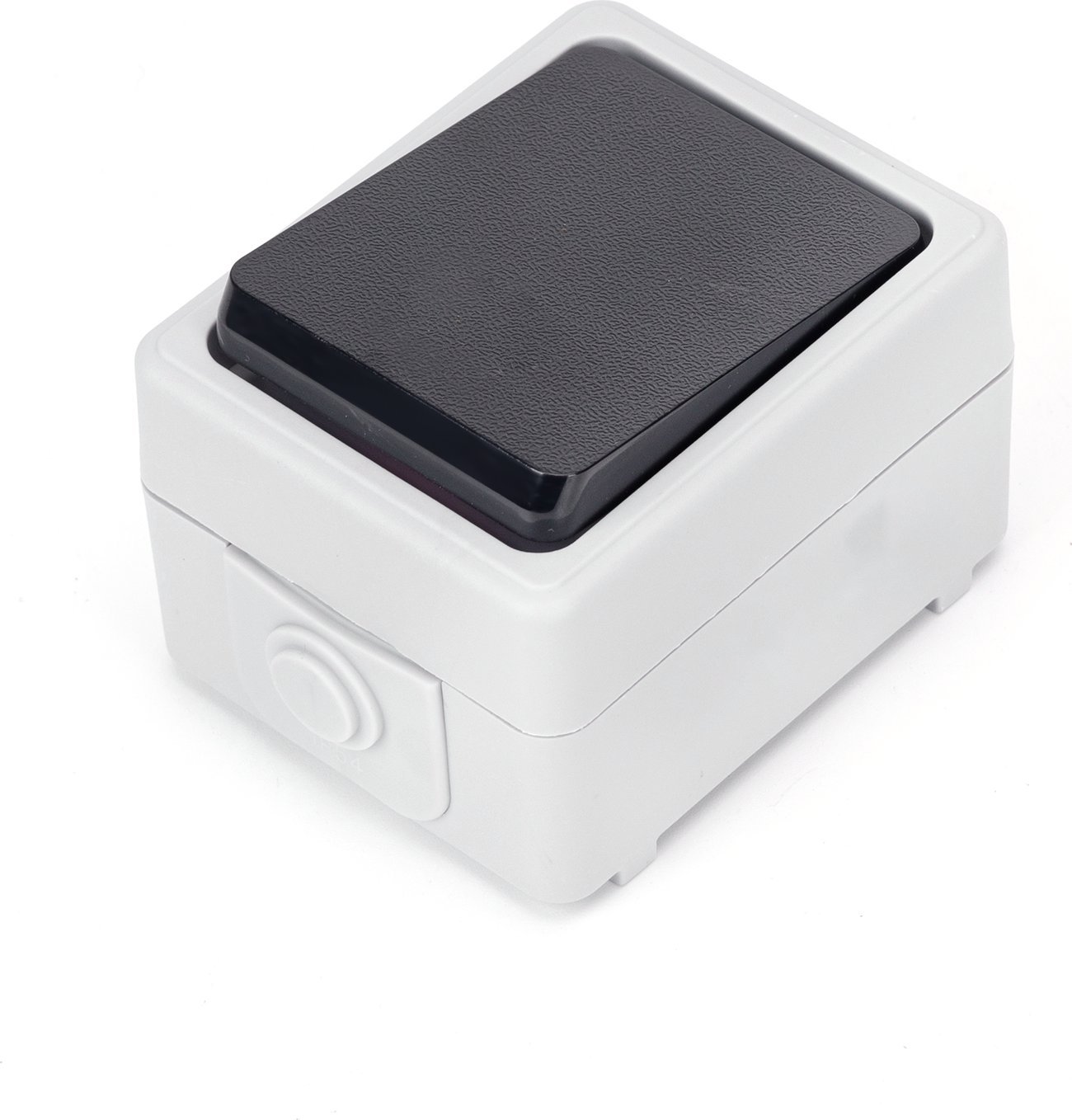 Aigostar Przycisk do dzwonka natynkowy szary Dzwonek natynkowy typu niemieckiego szary