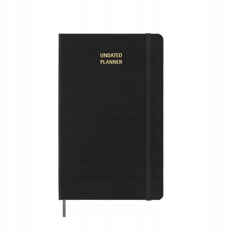 Kalendarz tygodniowy MOLESKINE bez dat, L, twarda oprawa, 13x21cm, czarny