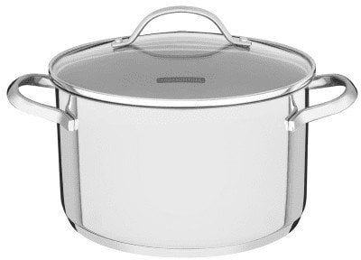 Pot TRAMONTINA UNA, stainless steel, also suitable for induction cookers, 6.1 L, O 24 CM