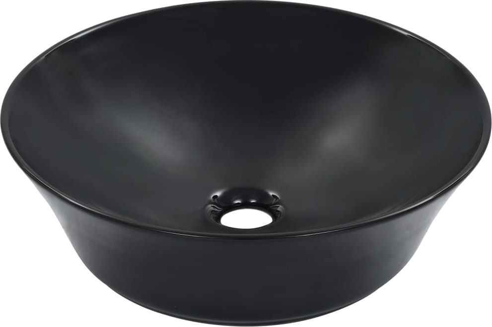 Umywalka vidaXL Umywalka, 41 x 12,5 cm, ceramiczna, czarna