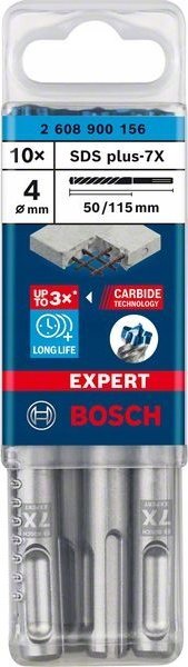 Wiertło Bosch Bosch Expert hammer drill SDS-plus-7X, 4mm, 10 pieces (working length 50mm)