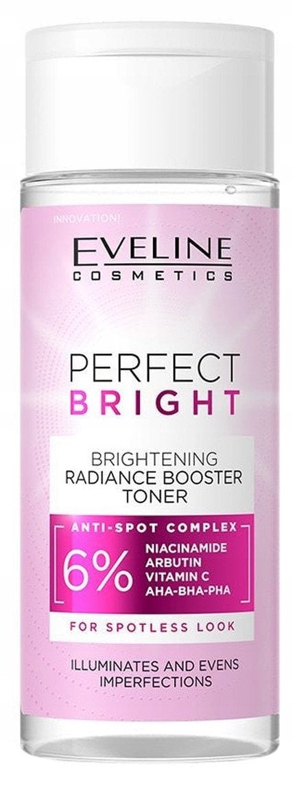 EVELINE_Perfect Bright rozjaśniający tonik do twarzy wzmacniający blask 150ml