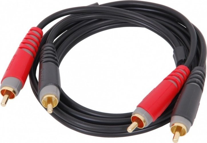Kabel Klotz RCA (Cinch) x2 - RCA (Cinch) x2 1m czarny