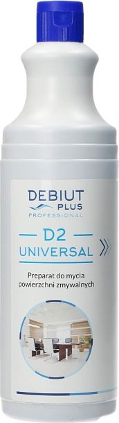 Debiut Plus Professional Debiut Plus Professional D2 Universal - Preparat do mycia powierzchni zmywalnych - 1 l
