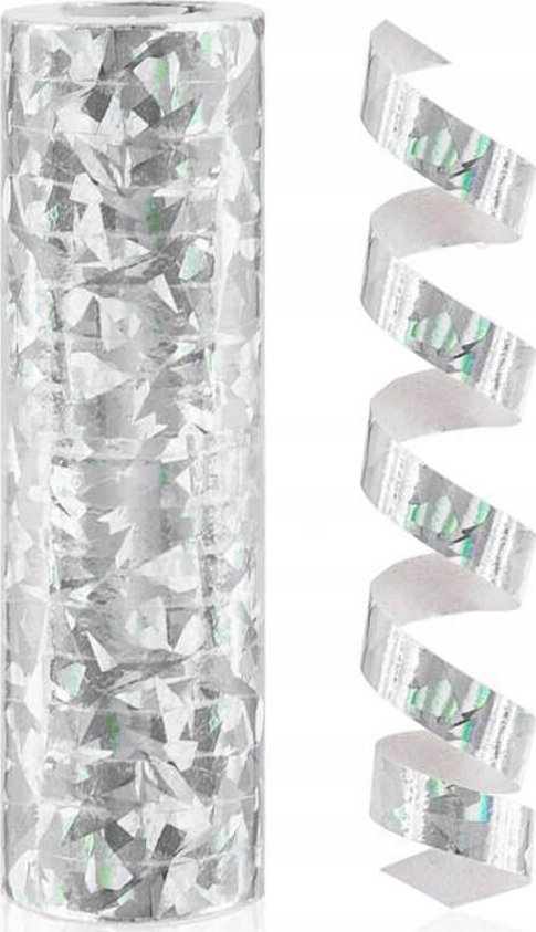 Serpentyna holograf srebr 4m/1szt PZ-SHSR 71693