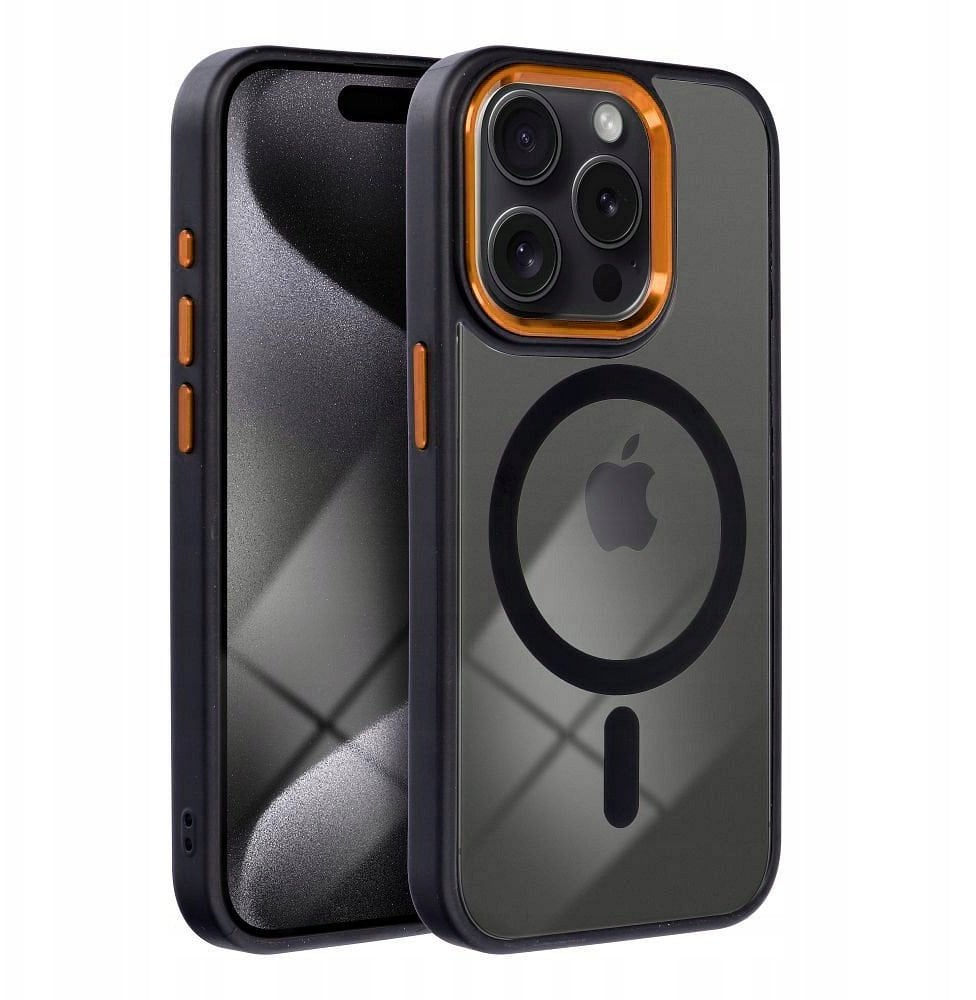 Futerał COLOR EDGE MAG COVER kompatybilny z MagSafe do IPHONE 11 czarno złoty