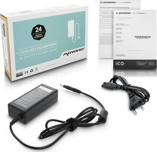 Zasilacz do laptopa Movano 65 W, 1.7 mm, 3.3 A, 19.5 V (ZZ/HP195333)