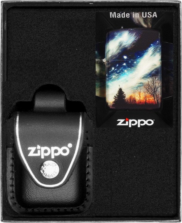 Zestaw ZIPPO Zapalniczka CLEAR SKY DESIGN Prezentowy No3