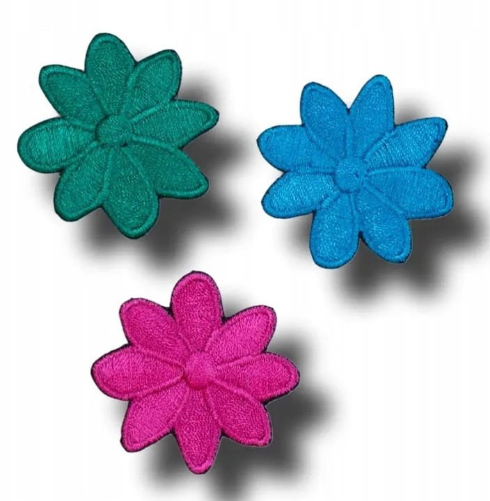 Aplikacja łatka na klej Kwiat Mix (2szt)