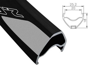 Alexrims Obręcz mtb EVO 2.0 27.5"x32otw. Tubeless Ready H.tarczowy kapslowana czarna (ALX-EVO202732)