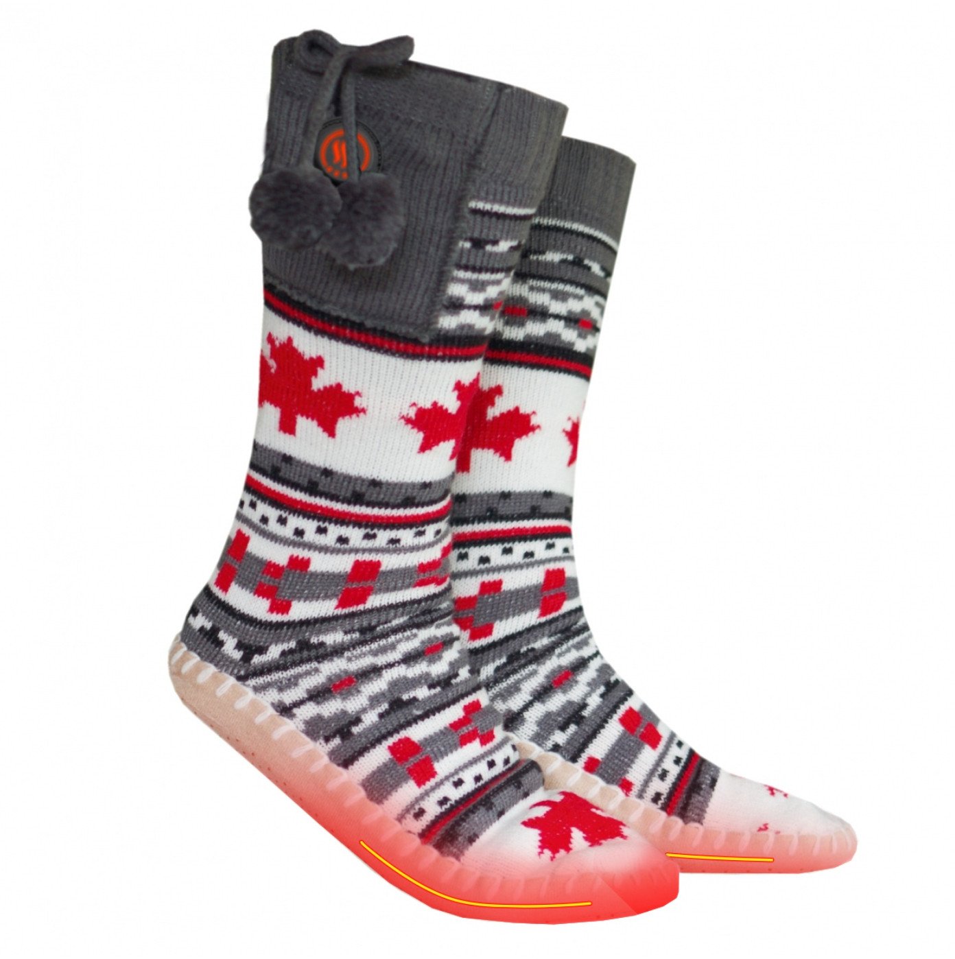 Glovii Ogrzewane kapcie ze skarpetkami Glovii - 36-40 Uniwersalny