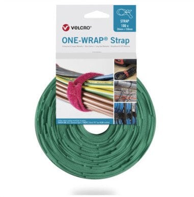 Organizer Velcro Taśma do wiązania One Wrap 20 mm x 150 mm, 100 sztuk, zielona