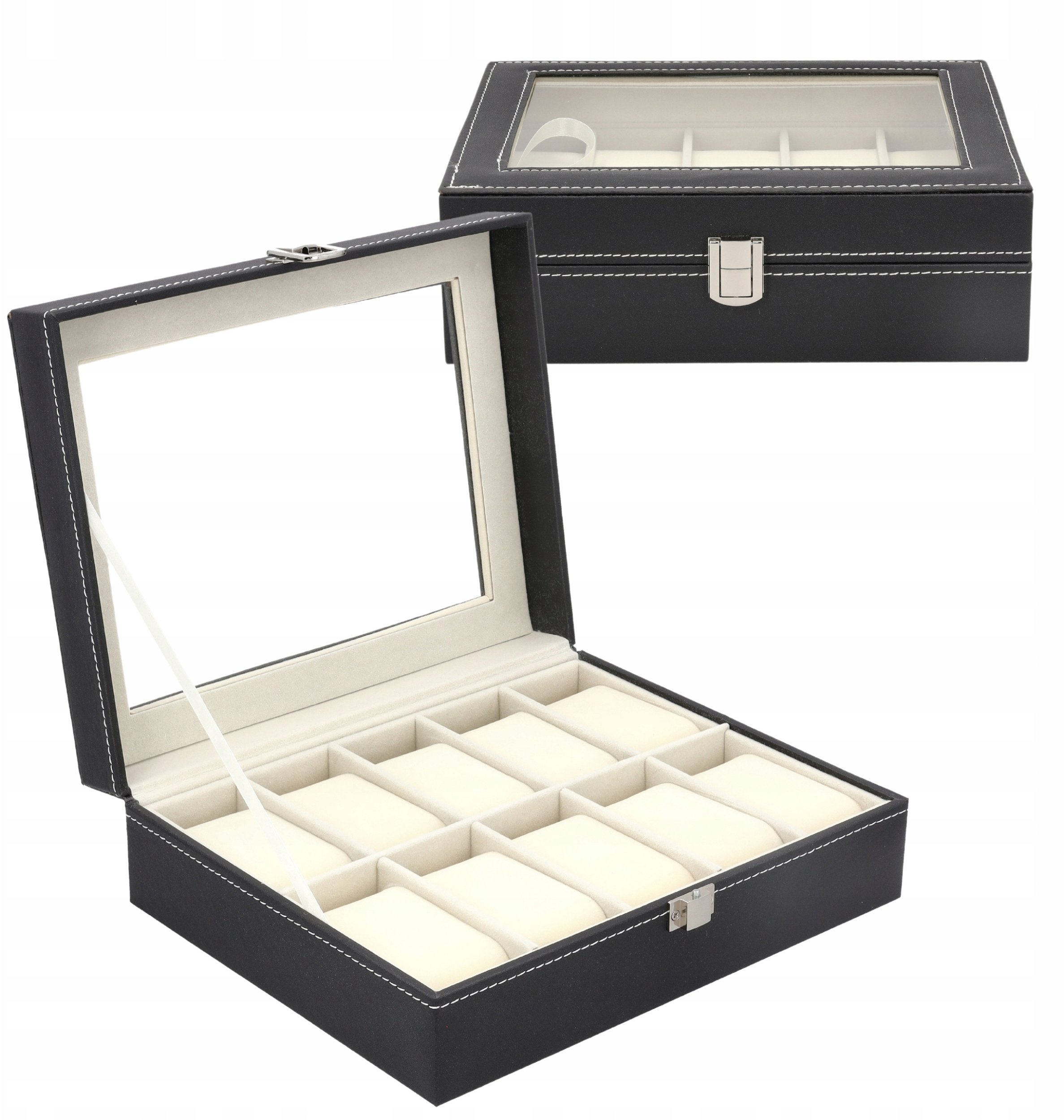 PUDEŁKO ETUI ORGANIZER SZKATUŁKA NA ZEGARKI 10szt