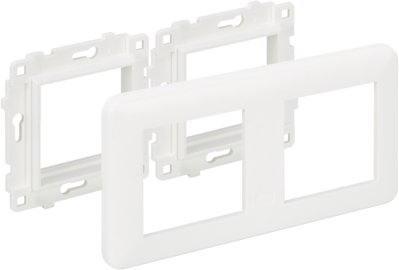 KR445/9 Simon Connect Ramka podwójna K45 czysta biel KR445/9