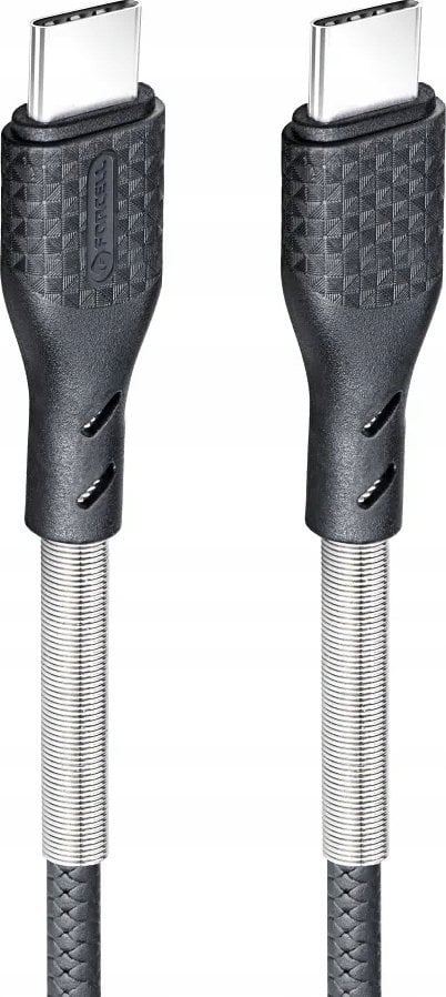 Kabel USB ForCell USB-C - USB-C 1 m Czarny