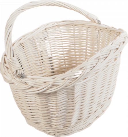 Wnuk Kosz rowerowy przedni (Haki/biały)