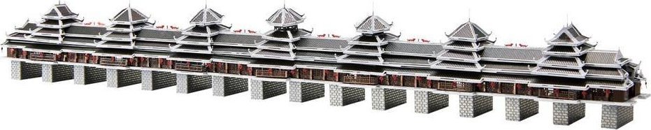 Piececool Piececool Puzzle Metalowe Model 3D - Most Wiatrowo-Deszczowy