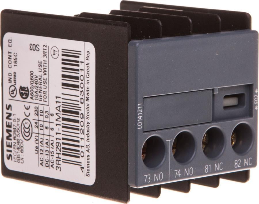 Siemens Styk pomocniczy 1Z 1R montaż czołowy 3RH2911-1MA11 - 3RH2911-1MA11