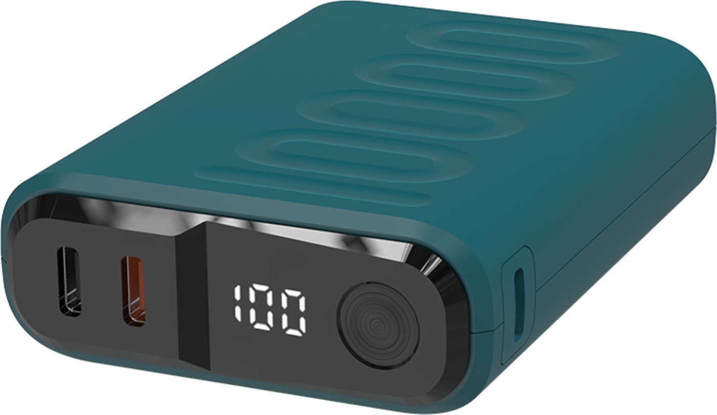 Realpower Powerbank RealPower PB-10000C PD+ mit 3xType-C,Dunkelblau