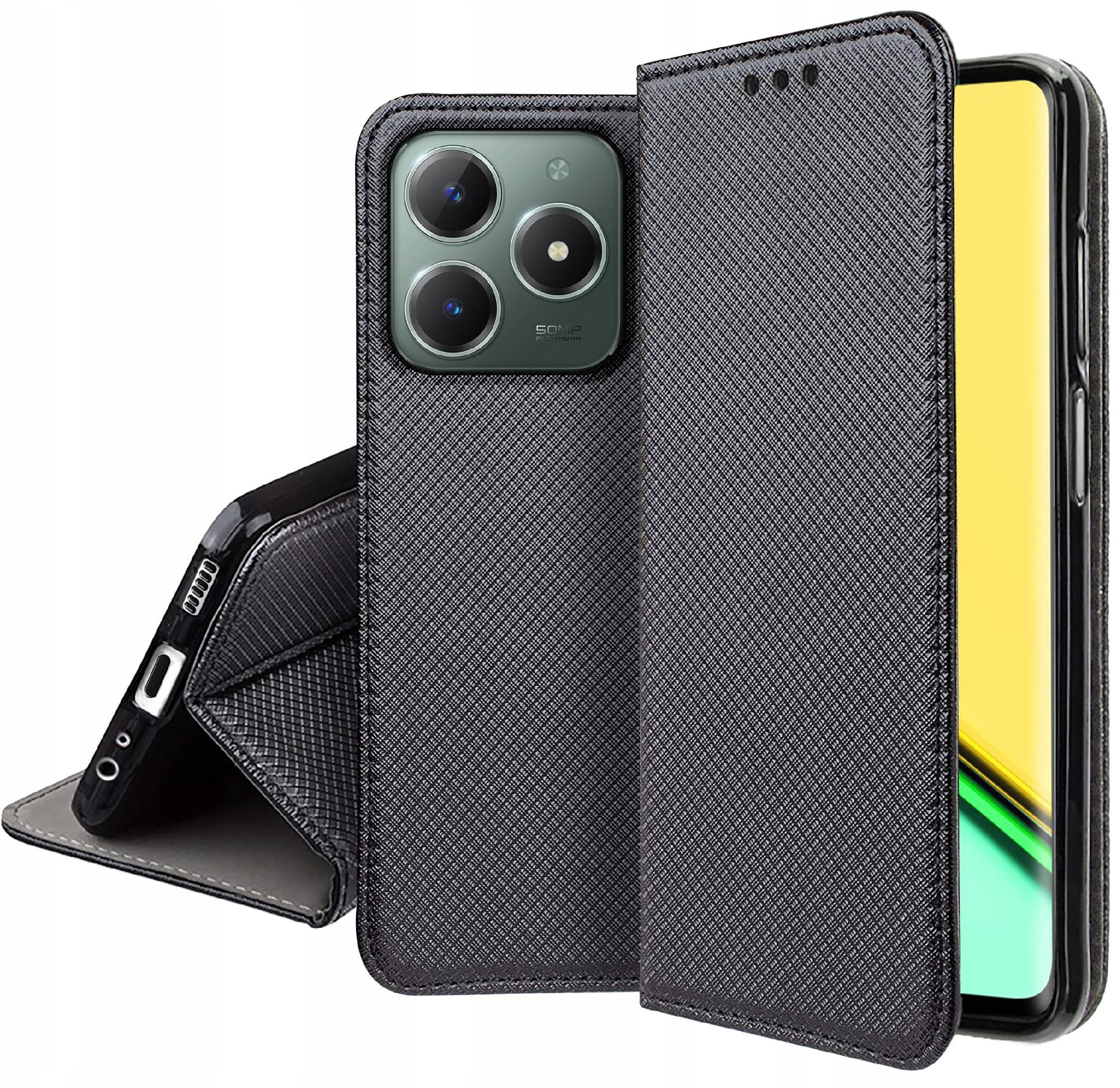Etui do Realme C61 | C63 SMART MAGNET CASE PORTFEL + SZKŁO OCHRONNE 9H