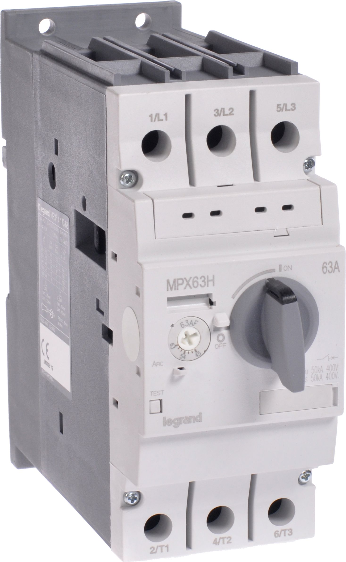 Legrand Wyłącznik silnikowy 63H 45-63A MPX3 wysoka zdolność zwarciowa - 417368