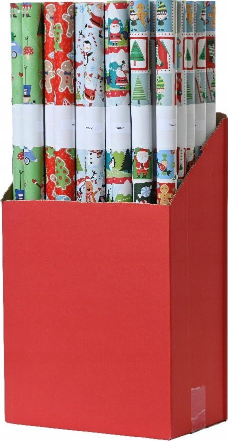 Kaemingk Świąteczny papier do pakowania prezentów 70x200cm
