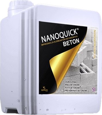 NANOQUICK NANOQUICK Beton impregnat do hydrofobizacji betonu bezbarwny 5L