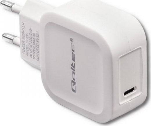 Ładowarka Qoltec 1x USB-C 3 A (51706)