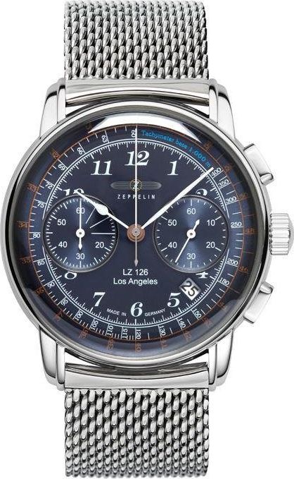 Zegarek Zeppelin męski LZ126 Los Angeles 7614M-3 Quarz niebieski