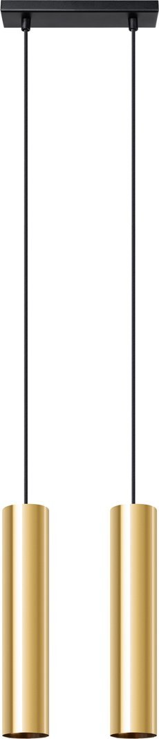 Lampa wisząca Sollux Lighting SOLLUX Lampa Wisząca LAGOS 2 złoty połysk 2 x GU10 SL.1241