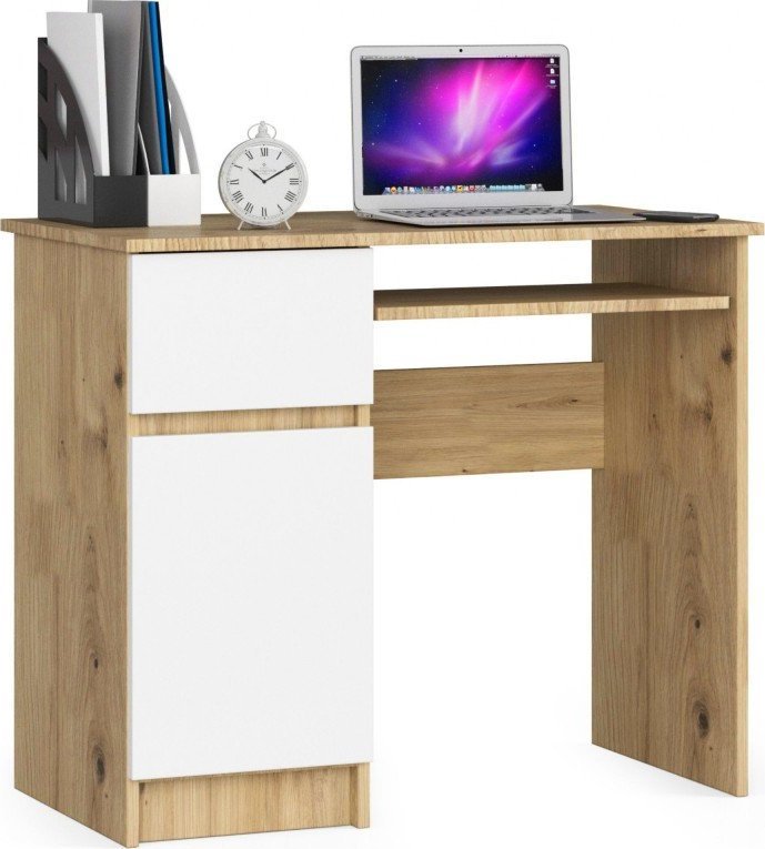 Biurko Fabryka Mebli Akord Piksel Dąb Artisan 90 cm x 50 cm