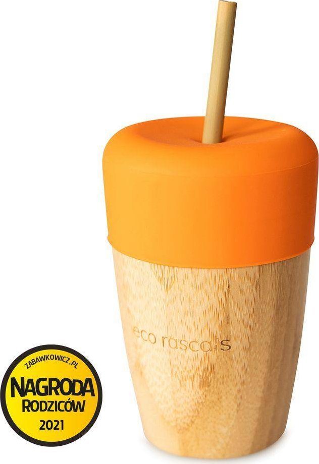 ECO RASCALS ECORASCALS Kubek bambusowy 240 ml z rurką one size