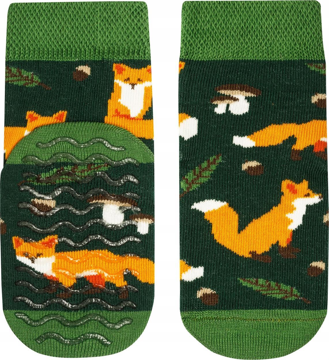 FAVES. Socks&Friends Antypoślizgowe skarpetki, LISKI dzieci 26-30