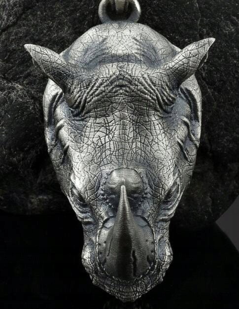 NASZYJNIK Nosorożec OCHRONA Amulet MITOLOGIA 138