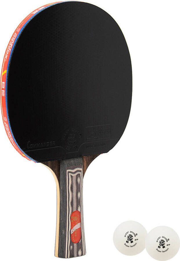 Rakietka do tenisa stołowego ping-ponga Giant Dragon 9 N8091 2 piłeczki, pokrowiec Uniwersalny