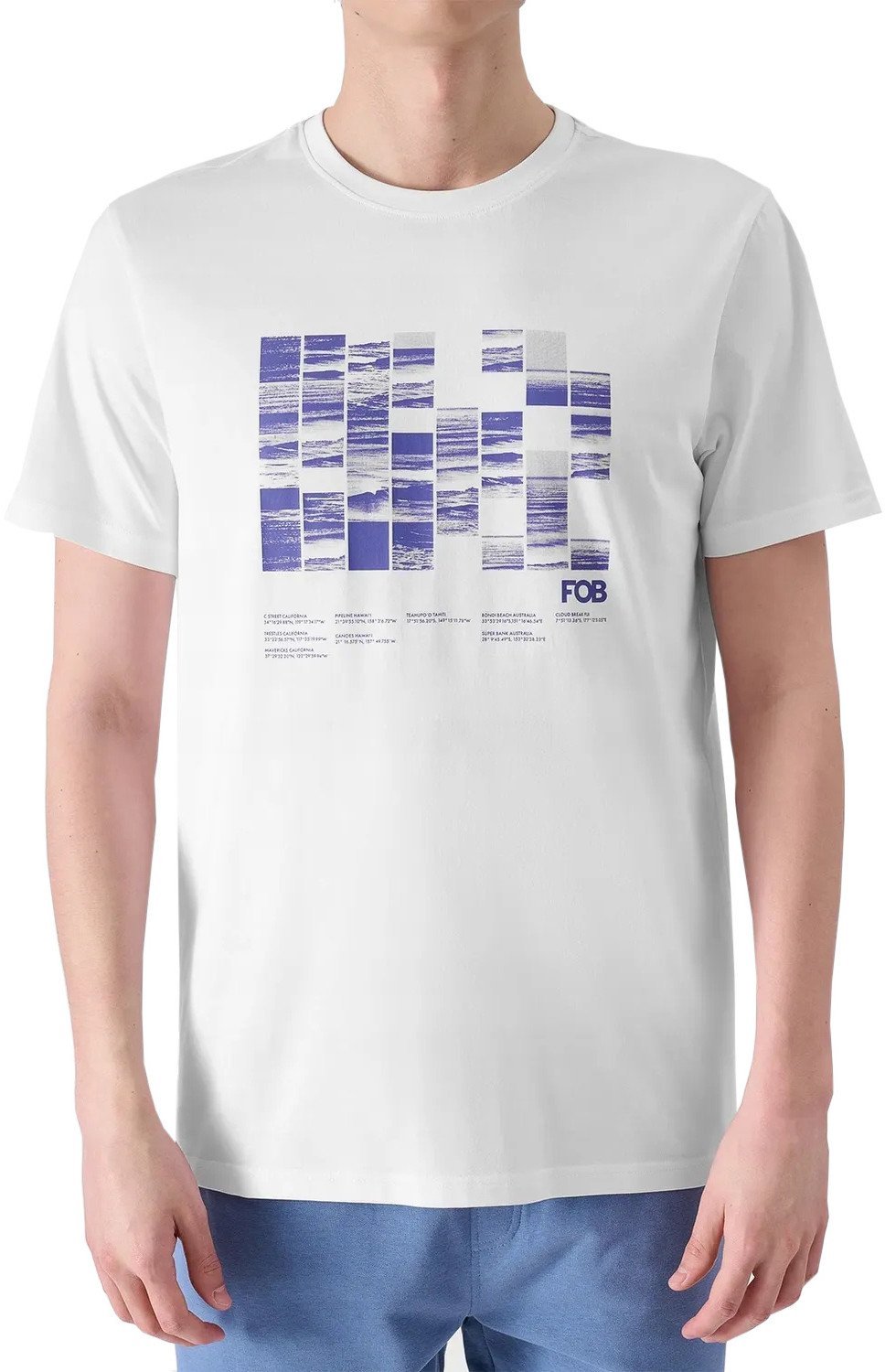 4f KOSZULKA MĘSKA BAWEŁNIANA MĘSKI SPORTOWY M2107 BIAŁY XXL