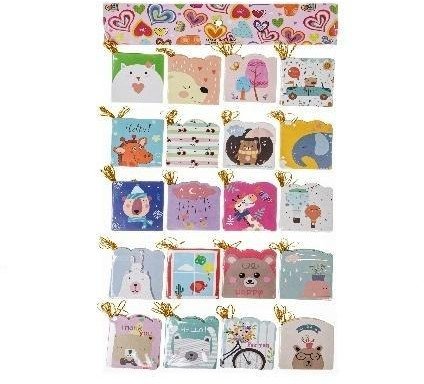 Zawieszka Zwierzaki 20szt ROZETTE