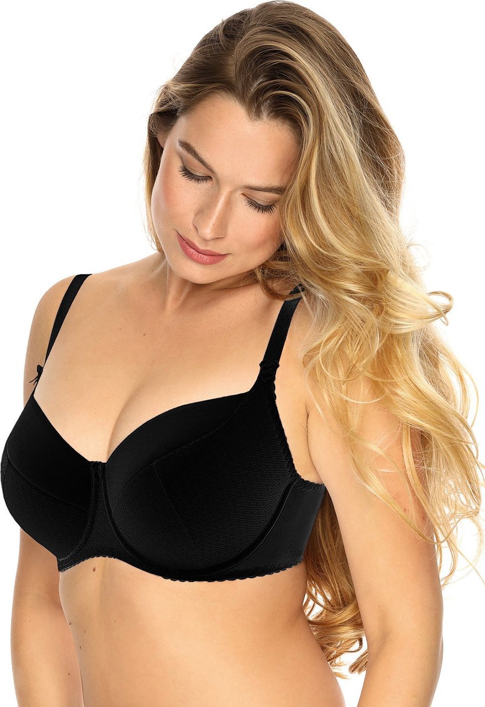 Gaia Gaia 281 Kate czarne romby 75F Biustonosz usztywniany