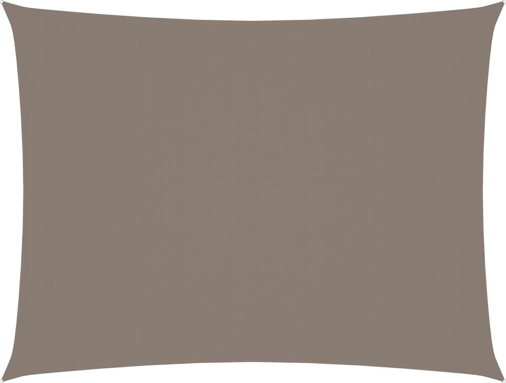 vidaXL Prostokątny żagiel ogrodowy, tkanina Oxford, 6x8 m, taupe