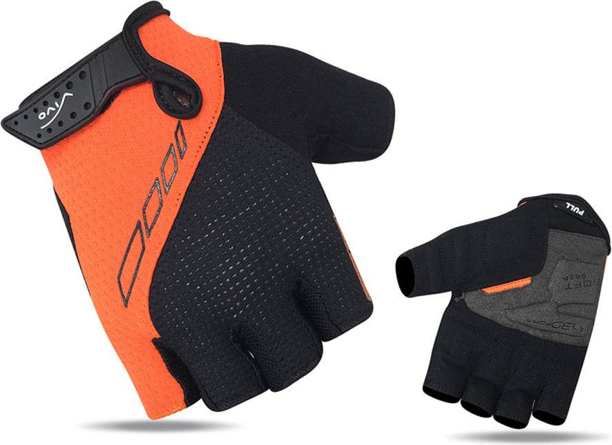 Vivo Rękawiczki rowerowe SB-01-7001-C czarno-pomarańczowe r. XXL (4962489)