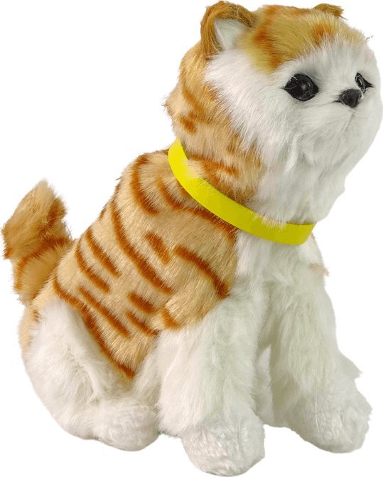 LeanToys Interaktywny Kot Kotek Pluszowy Miauczy Rusza Głową i Ogonem