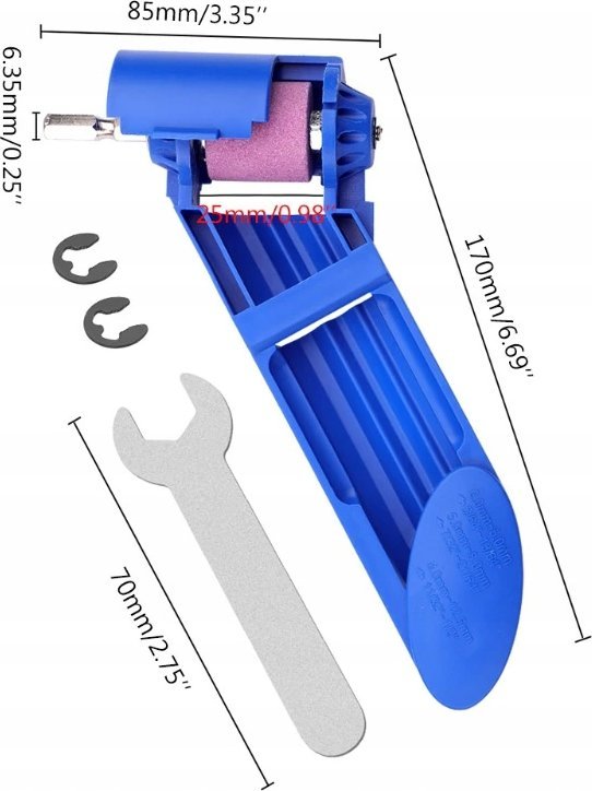 Rosfix RĘCZNA OSTRZAŁKA DO WIERTEŁ WIERTŁA WKRĘTARKA