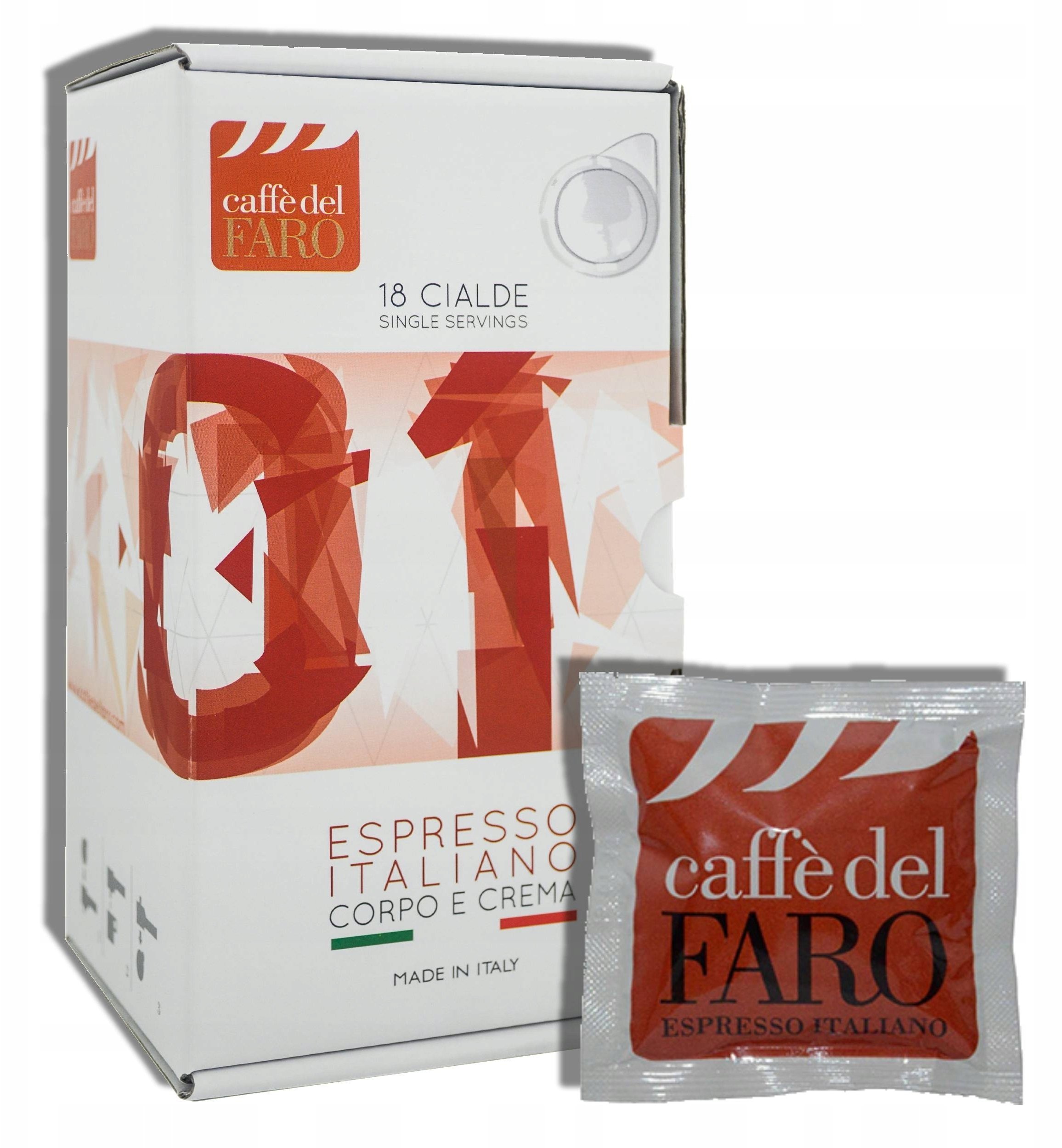 Kawa mielona Caffe del Faro Kawa w saszetkach Espresso Italiano - saszetki ESE 18szt