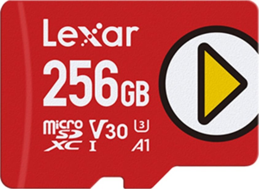 Karta Lexar PLAY MicroSDXC 256 GB Class 10 UHS-I/U1 A1 V30 (LMSPLAY256G-BNNNG)