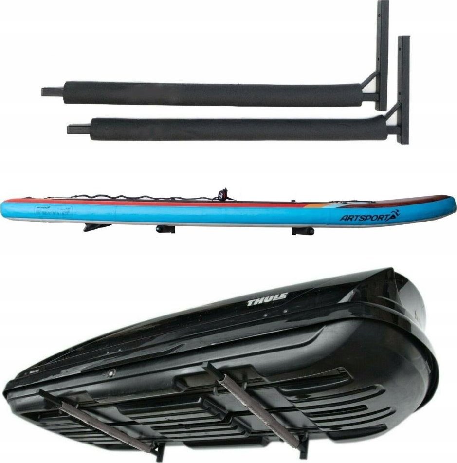 WIESZAK NA BAGAŻNIK WSB CZARNY BOX SUP DACHOWY UCHWYT OCHRONA