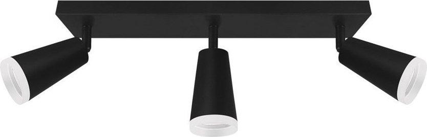 Lampa sufitowa STRUHM Oprawa ścienno-sufitowa SANA GU10 3L BLACK